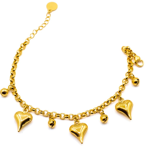 Bracciale Cuori in Catena