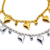 Bracciale Cuori in Catena
