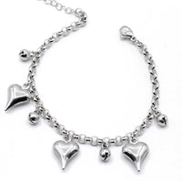 Bracciale Cuori in Catena