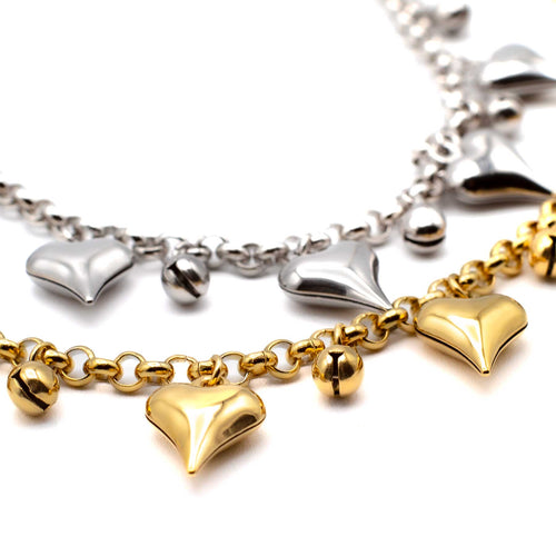 Collana Cuori in Catena